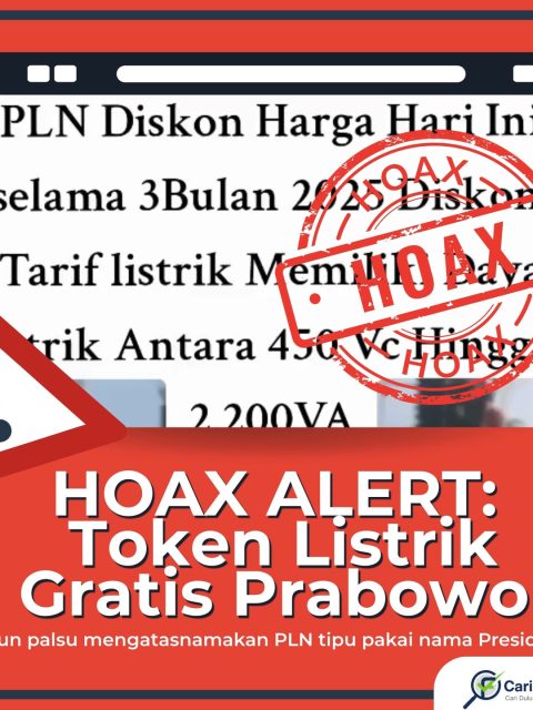 HOAX TOKEN LISTRIK GRATIS!