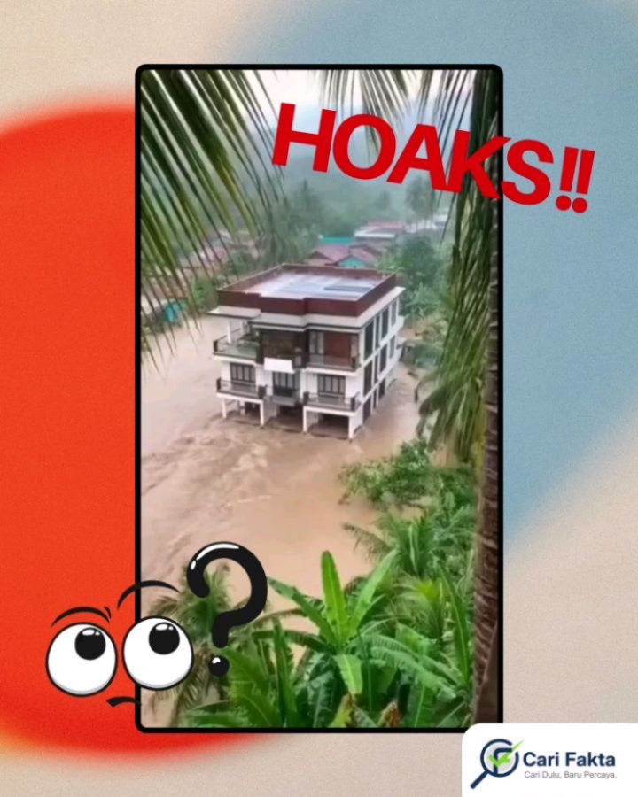 ️ HATI-HATI TERHADAP FOTO DAN VIDEO YANG BEREDAR DI MEDIA SOSIAL ️¶¶Bencana banjir yang melanda saudara-saudara kita di wilayah Sumatera pada akhir tahun lalu merupakan peristiwa yang sangat memprihatinkan dan menimbulkan dampak besar bagi masyarakat terdampak. Seiring dengan kejadian tersebut, berbagai informasi berupa foto dan video dengan cepat menyebar luas di media sosial. Namun, perlu disadari bahwa tidak semua konten visual yang beredar mencerminkan kejadian yang sebenarnya.¶¶Sayangnya, terdapat oknum tidak bertanggung jawab yang memanfaatkan situasi bencana sebagai sarana untuk mencari perhatian dan popularitas dengan menyebarkan konten palsu. Salah satu contohnya adalah video yang menampilkan sebuah rumah mewah yang seolah-olah terseret derasnya arus banjir. Setelah ditelusuri lebih lanjut, video tersebut menunjukkan banyak kejanggalan, baik dari segi visual maupun logika kejadian. Faktanya, video tersebut bukan berasal dari peristiwa nyata, melainkan hasil rekayasa menggunakan teknologi kecerdasan buatan (Artificial Intelligence/AI).¶¶Oleh karena itu, sebagai pengguna media sosial yang bijak, kita diimbau untuk lebih teliti, kritis, dan tidak mudah percaya terhadap foto maupun video yang beredar, khususnya terkait peristiwa bencana. Pastikan untuk memeriksa sumber informasi, membandingkan dengan berita resmi, dan tidak sembarangan membagikan konten yang belum terverifikasi kebenarannya. Dengan sikap tersebut, kita dapat mencegah penyebaran hoaks dan turut menjaga ruang digital yang lebih sehat dan bertanggung jawab.¶¶Follow @carifaktaid untuk cek fakta yang kredibel dan mendalam.¶¶#banjir #sumatera #videobanjir #hoaks #bencana #banjirsumatera #rumahbanjir