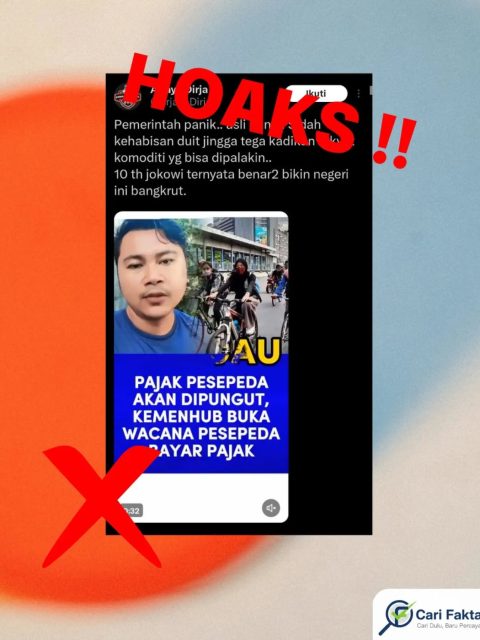 Hoaks: Klaim Sepeda Akan Dikenakan Pajak oleh Pemerintah Tidak Benar