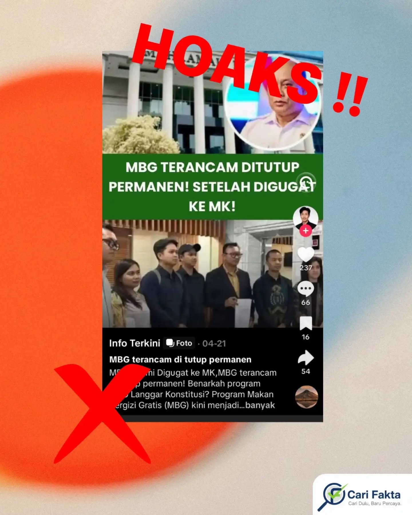 Klaim “MBG Akan Ditutup Permanen Setelah Digugat ke MK” Tidak Benar