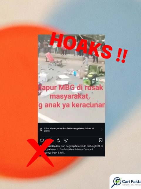 Klaim Warga Mojokerto Merusak Dapur MBG karena Anak Keracunan Tidak Benar
