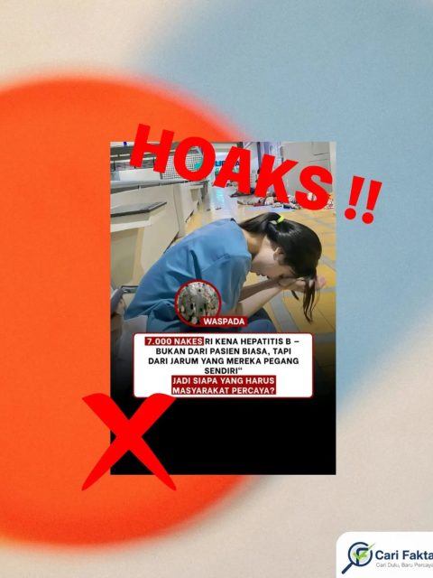 HOAKS: Ribuan Nakes Diduga Terpapar Hepatitis B dari Jarum Sendiri