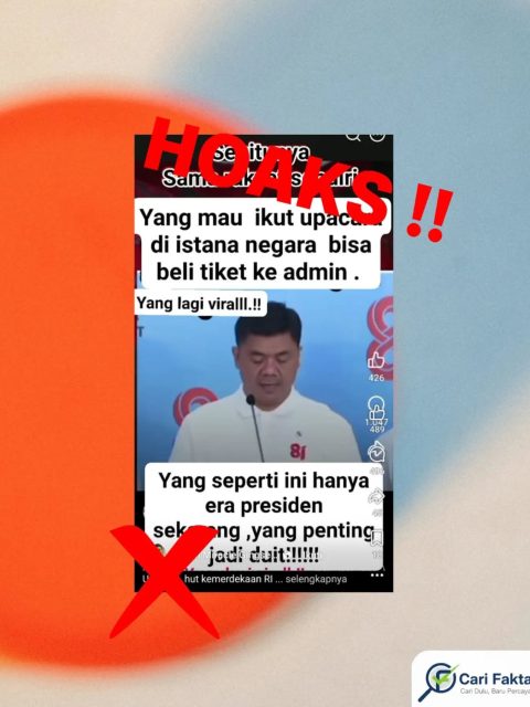 Klaim Warga Harus Bayar Tiket untuk Ikut Upacara di Istana Negara Tidak Benar