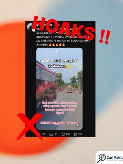 Video Bus Diklaim Rombongan Massa Bergerak ke Jakarta untuk Aksi Tidak Benar