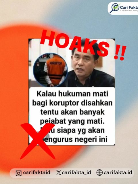 Hoaks: Yusril Ucapkan Hukuman Mati bagi Koruptor Akan Membuat Banyak Pejabat Mati