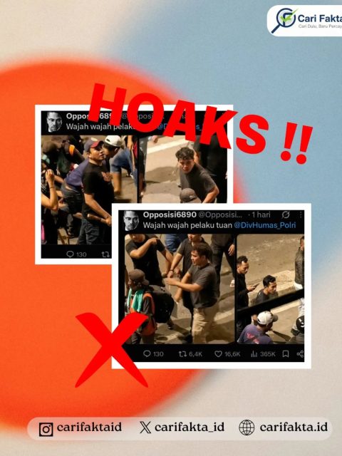 Foto yang Diklaim sebagai Wajah Pelaku Kericuhan di Jakarta Terindikasi Hasil AI