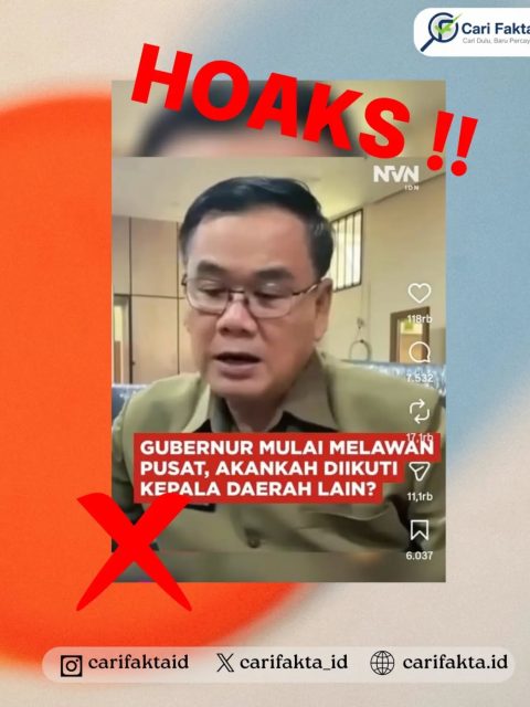 HOAKS: Kunjungan Menhut Raja Juli Antoni ke Kalbar Disebut Picu Gubernur Melawan Pemerintah Pusat