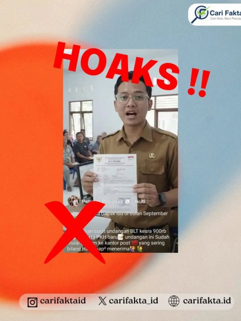 HOAKS: Undangan BLT Kesra di Media Sosial