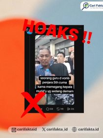 HOAKS: Guru Divonis 5 Tahun Penjara Hanya karena Memegang Kepala Murid yang Sedang Demam