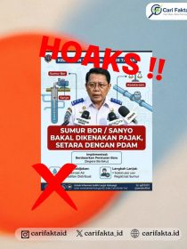 HOAKS: Sumur Bor atau Pompa Air Sanyo Bakal Dikenakan Pajak Setara PDAM